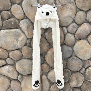 Polar Bear 3 in 1 Hat, scarf, and Mittens